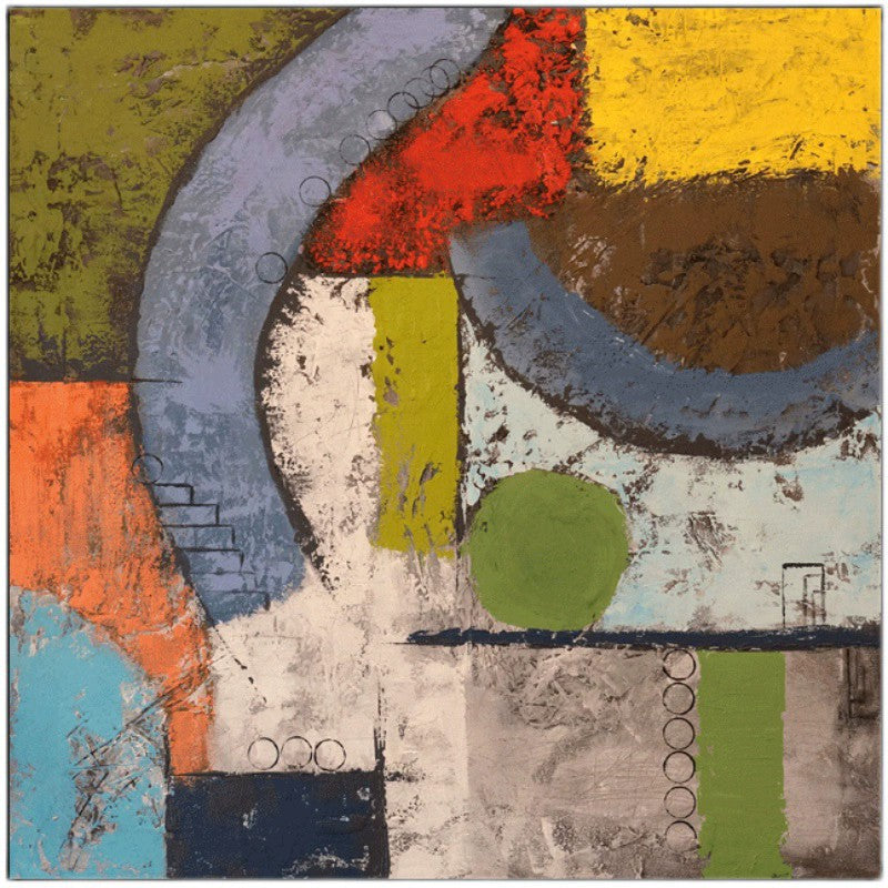 Medieval Style Block Scraper Palette Wall Paintings Hand Painted Abstract Oil Painting On Canvas Wall Art Picture Decor Home