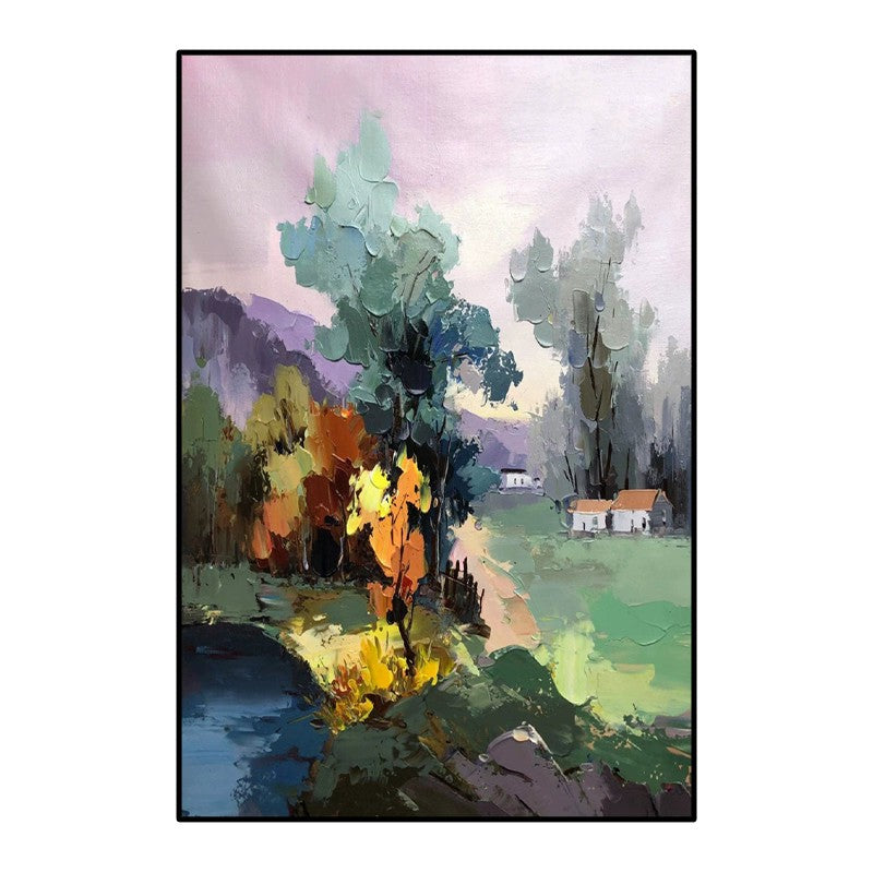 Hand-Painted Oil Paintings On Canvas Abstract Landscape Painting Wall Picture For Living Room Home Decor Art No Framed